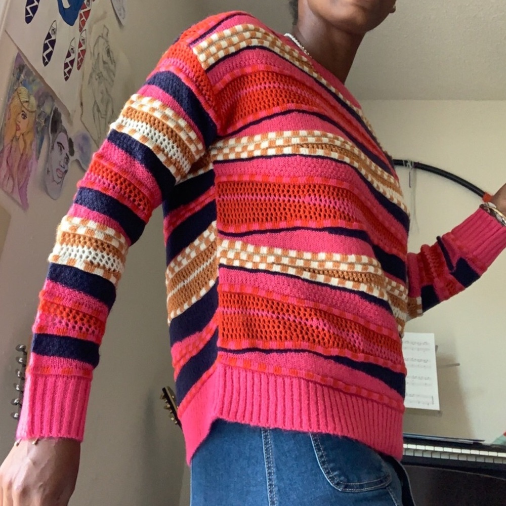 Skies Are Blue Textured Sweater Coogi Style - Picture 6 of 14